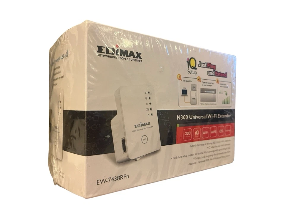 Edimax Smart N300 (EW-7438RPn ) Universal Wi-Fi Range Extender. NEW - Image 2 of 4