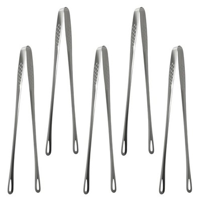 5 Pcs Stainless Steel Grill Tongs 11 Inches Korean BBQ Tongs Japanese Barbec
