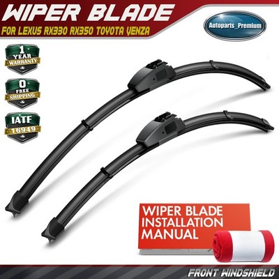 2x Front 26'' & 22'' Windshield Wiper Blades for Lexus RX330 RX350 Toyota Venza