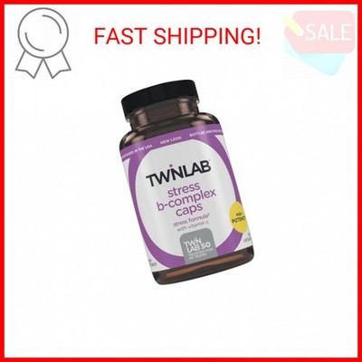 Twinlab Stress B-Complex Caps - Energy Support Supplement with Vitamin B12 and B