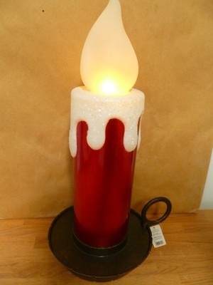 RAZ IMPORTS LG CHRISTMAS Candle Flicker Flame Battery Operated 17.5''T *SEE VIDEO