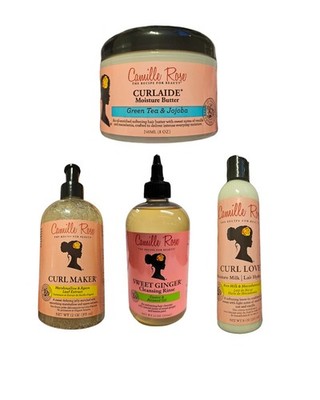 Camille Rose Curlaide Butter, Curl Love, Lockenmaschine & süßer Ingwer Reinigungsspülung 
