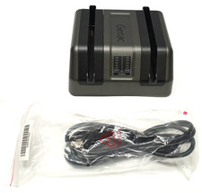 Getac AY-C431 Dual Bay Battery Charger with Power Supply Excellent Cond. WC528