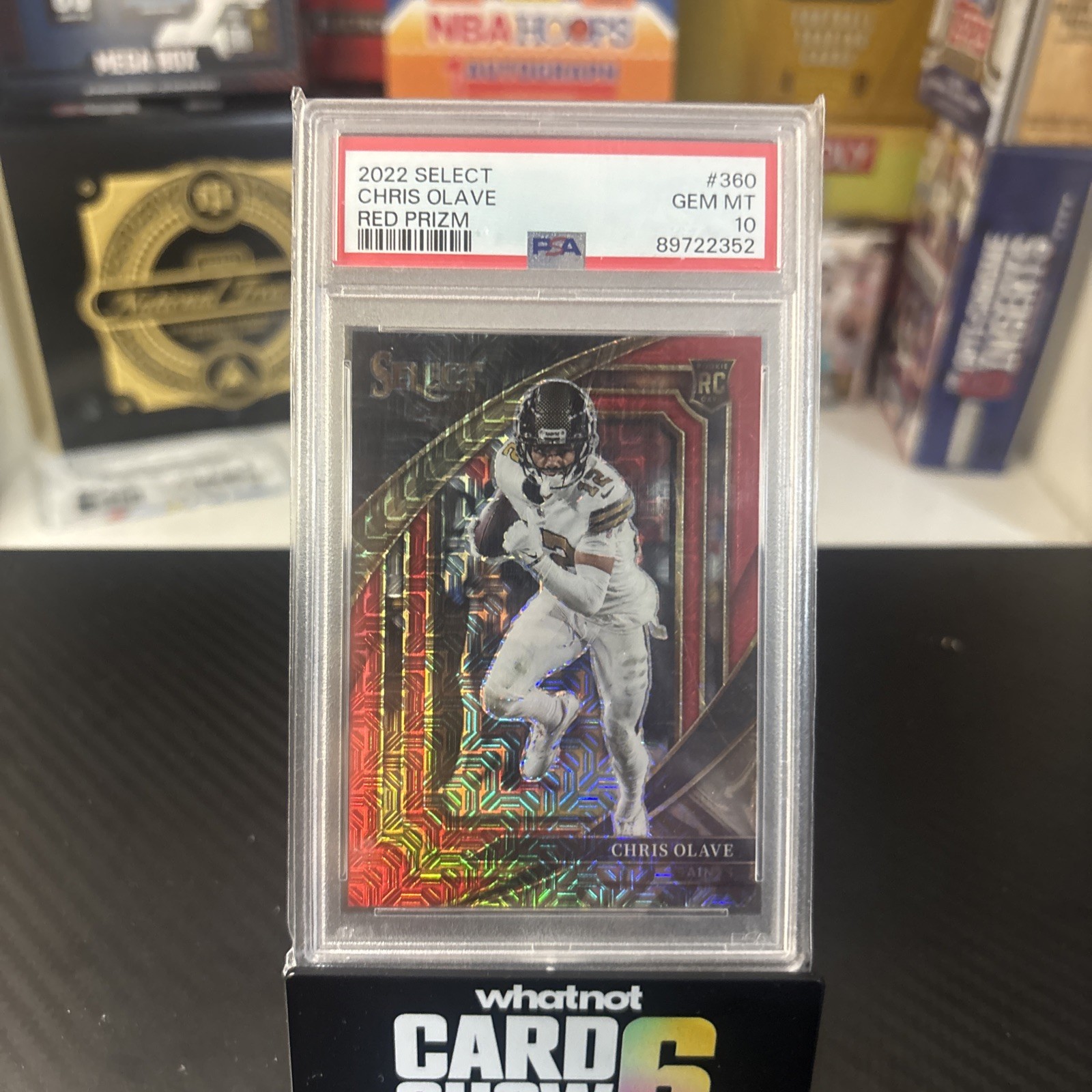 2022 Panini Select Chris Olave Suite Level Red Prizm /49 - Rookie PSA 10 GEM MT