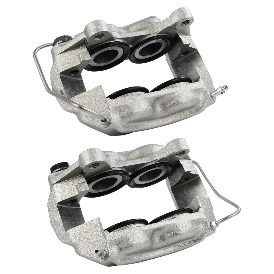 For 65-67 Ford Country Sedan Mercury Commuter 2pcs Silver Front Brake Calipers - Image 2 of 4