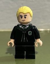 Harry Potter Lego Minifigure Draco Malfoy in Slytherin Robe Closed