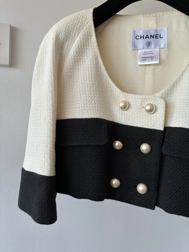 Bolero Chanel SS13 blanco y negro Foto 2 de 4