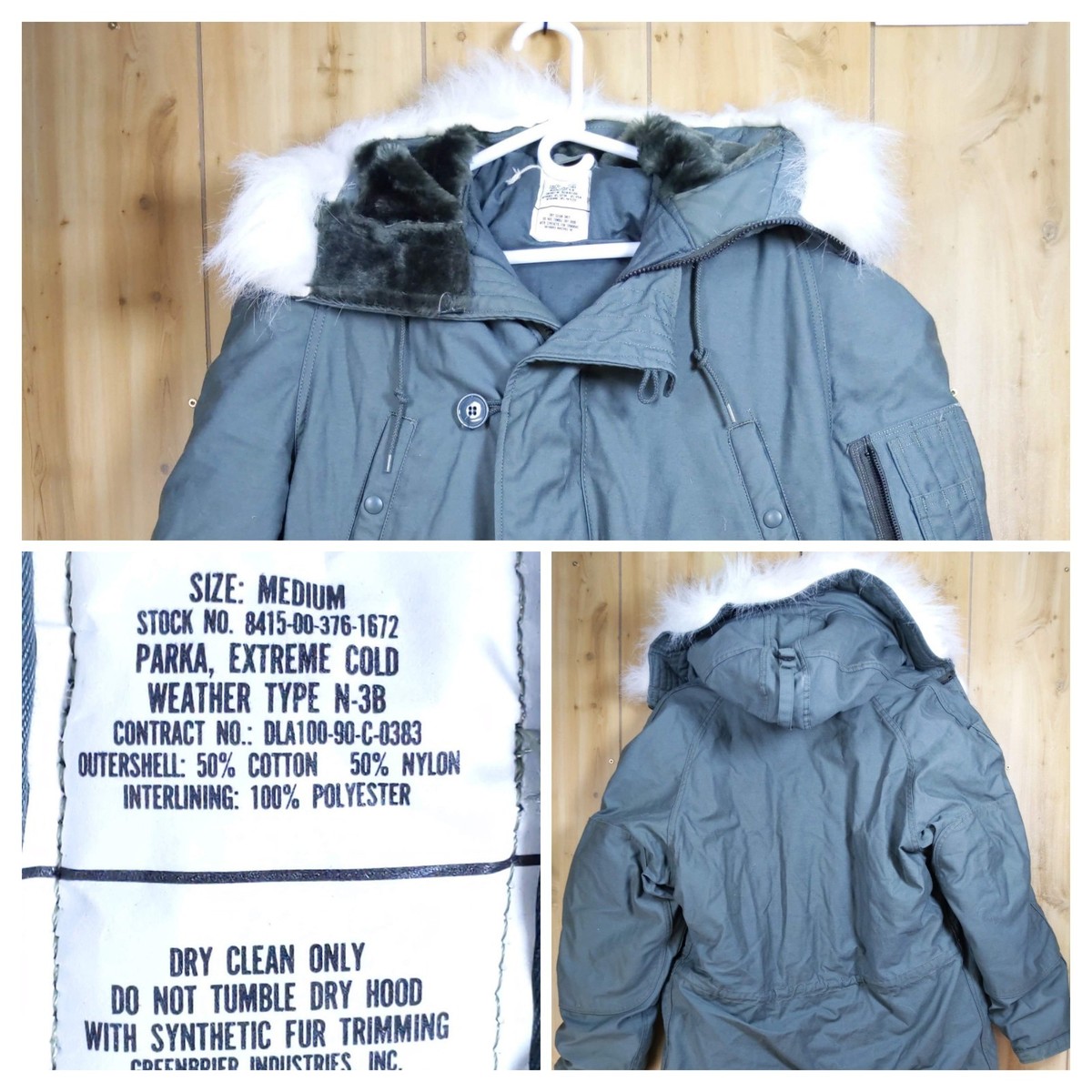 VTG Greenbrier Industries N-3B Parka Mens M USAF Extreme Cold