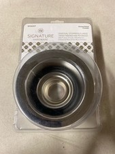 SH163CP Signature Hardware Brass Disposal Flange & Stopper, Chrome, 3-1/2"
