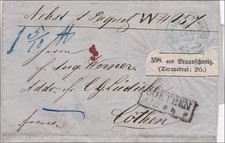 Brief von Braunschweig nach C&ouml;then
