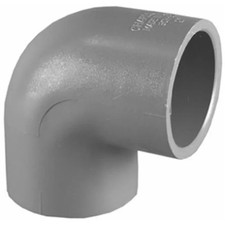 Charlotte Pipe PVC 08300 2000HA 2 in. PVC Schedule 80 90  degree. Elbow- Sli...