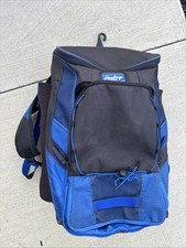 Blue Rawlings Baseball Backpack Hybrid Equipment Bag Athletic Sports Pack 2 Bats