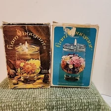 Vtg 1970s Flam Buoyant Floating Flame Spring Forest Fantasy Candle Decor