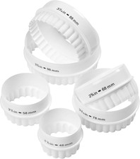 Reversible Pastry and Cookie Cutters, Perfect for Pastry, Cookie Dough, Biscuits