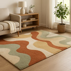 MODERN DESIGN HANDMADE TUFTED 100 % WOOL AREA RUGS FOR LIVING ROOM HOME DECOR