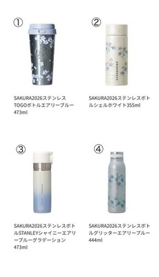 Starbucks Japan 2026 SAKURA “Twinkle Gently” Blue Collection