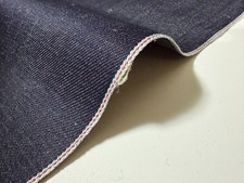 12.8 oz indigo denim fabric with red selvage by the yard, Japanese denim