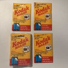 Vintage Kodak Mailers Lot of 8 Prepaid Kodachrome Ektachrome Processing