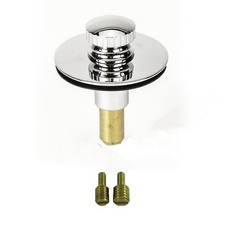 Universal Lift n Lock Push Pull Bath Tub/Bathtub No Hair Catcher, Chrome