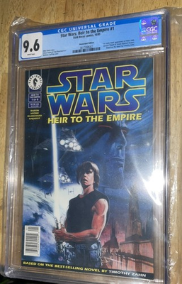 #ad #ad SW Heir to the Empire #1 1st app Grand Admiral ThrawnMara Jade. CGC 9.6 Newstnd $515.00