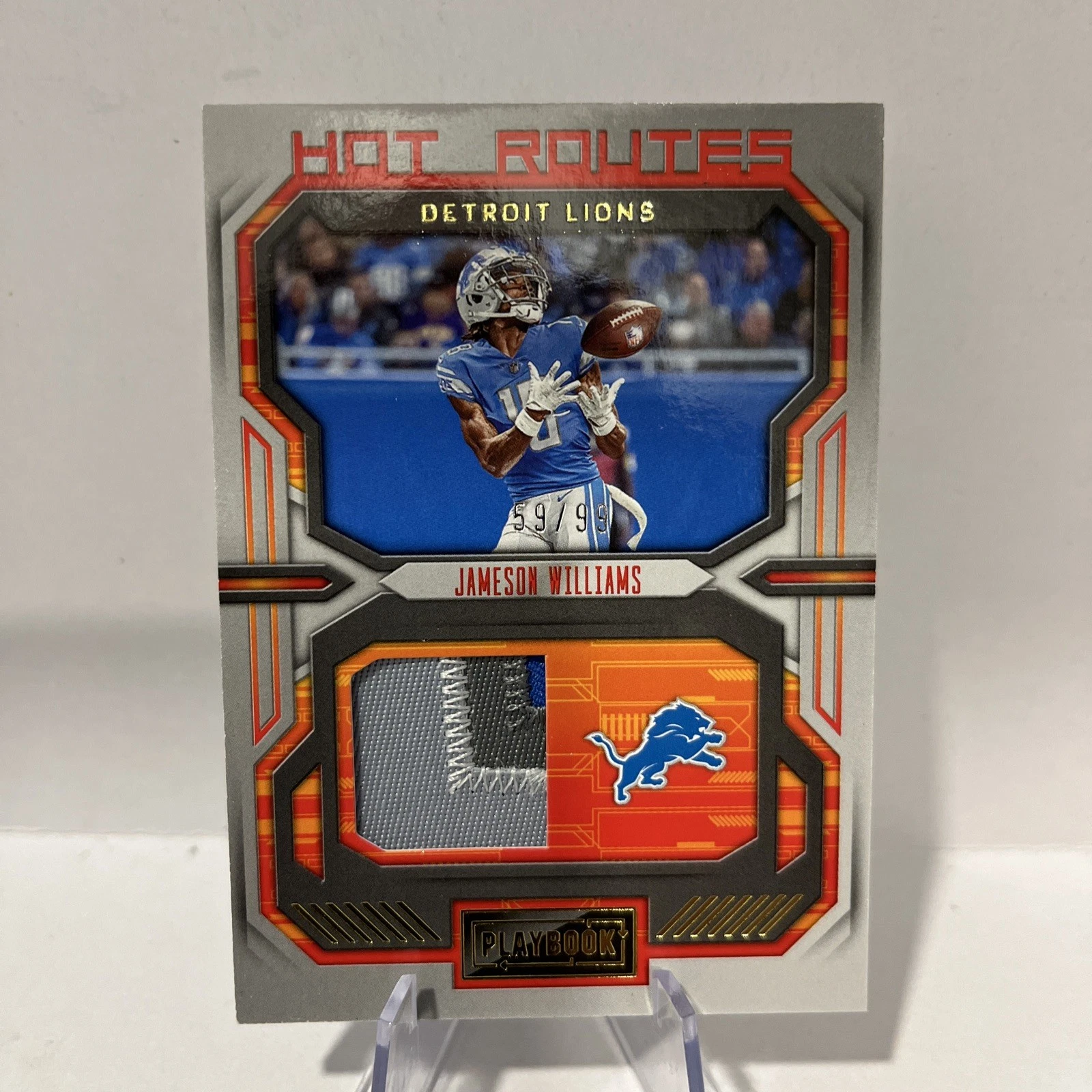 Jameson Williams Panini Playbook Hot Routes #HR23 Base