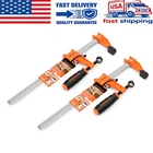 JORGENSEN 2-pack Steel Bar Clamps Set, 12-inch Medium Duty for Woodworking New