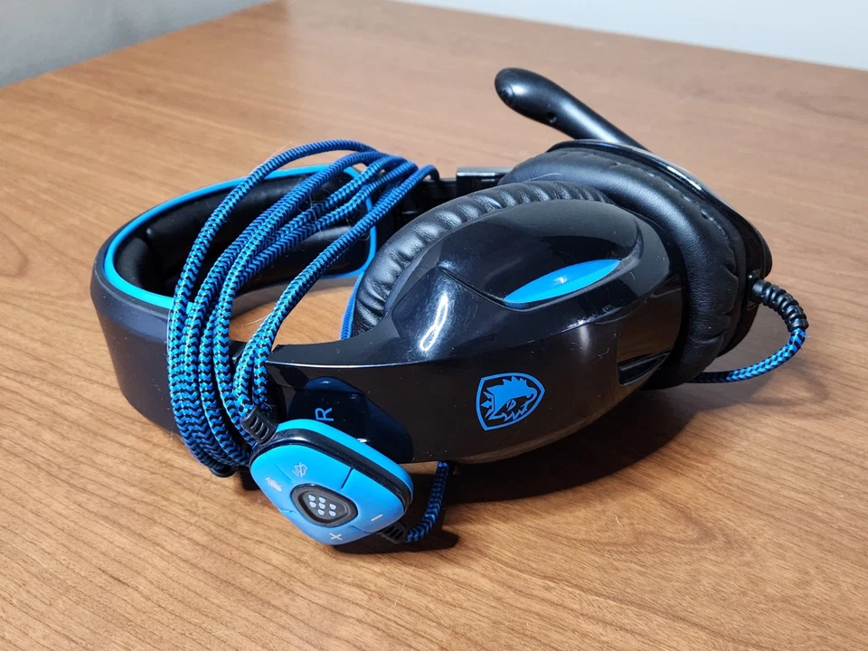 Sades Model SA-902 USB Gaming Headset Headphones Tested Working - Image 2 of 4