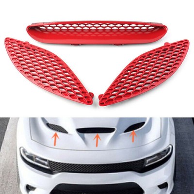 Center Haube Lünette Gitter für 2015 2016 -2020 Dodge Charger SRT Hellcat 1Satz
