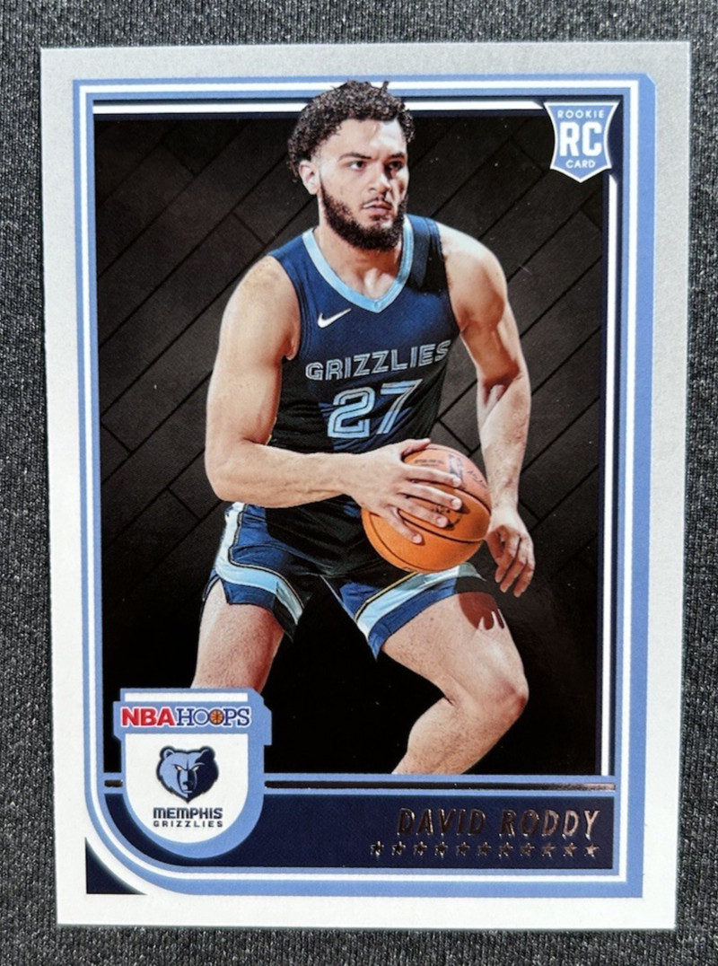 2022-23 Panini NBA Hoops #253 David Roddy Base RC Rookie Memphis Grizzlies