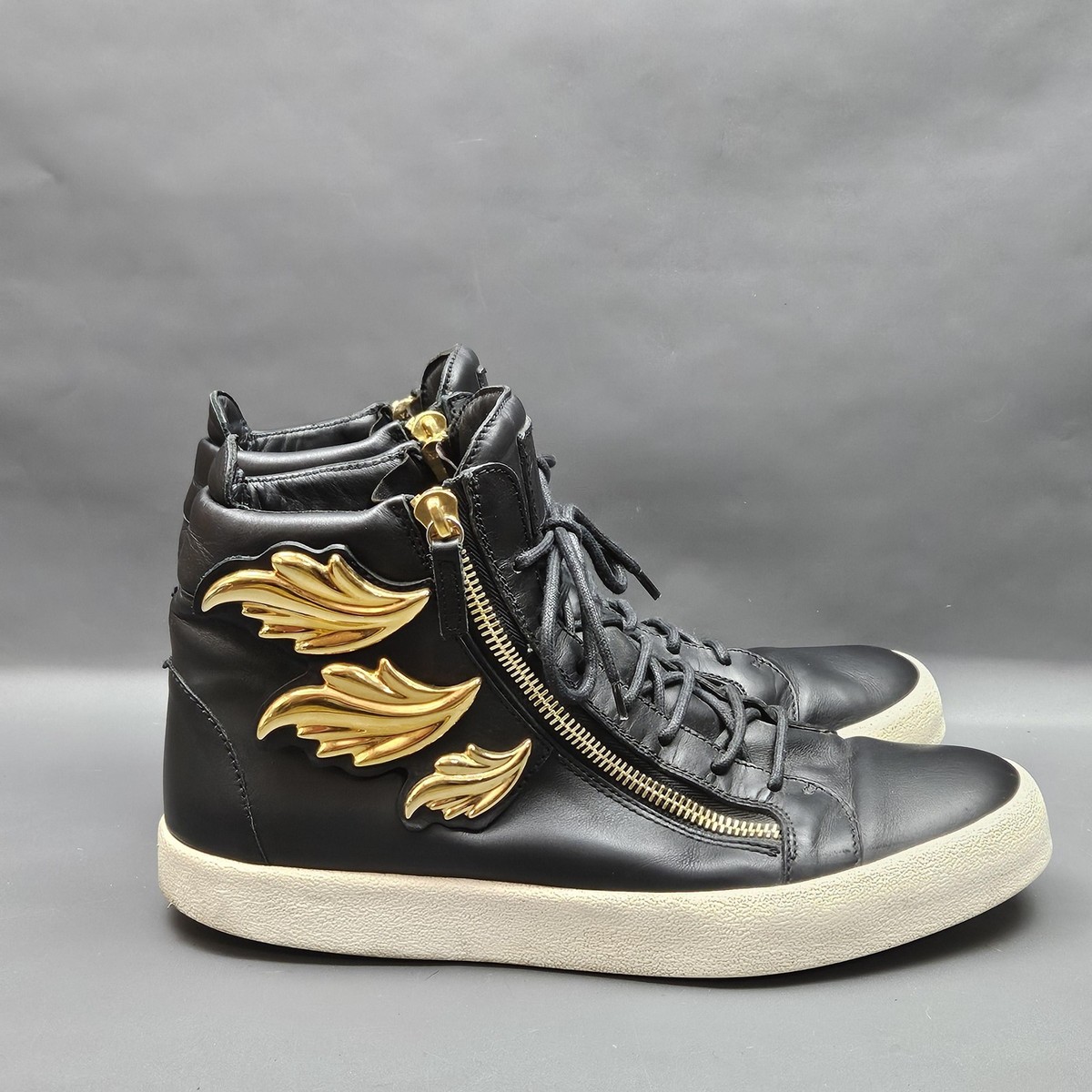 Zanottiの黒金のハイカットスニーカー Giuseppe Zanotti Kanye West Cruel Summer Shoes Mens 14 EU 47