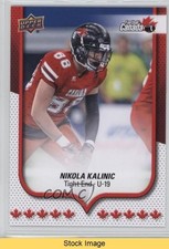 2016 Upper Deck USA Football Canada U19 Flag Wave Nikola Kalinic #190 READ 3a3