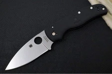 Spyderco Shaman Lightweight - Black FRN Handle / CTS-BD1N Steel / Stonewashed Fi