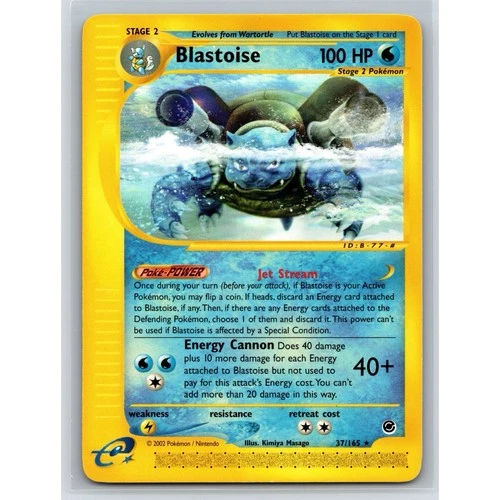 Blastoise 37/165 Expedition Base Set Non Holo Rare Pokemon NM