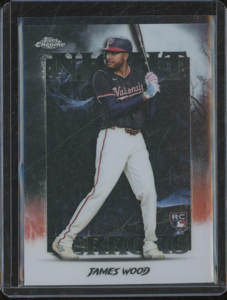 2025 Topps Chrome Update JAMES WOOD RC Rookie Night Terrors Insert JA826