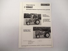 Original Prospekt Edscha Klappverdeck an Renault R 50 60 80 Traktor 1978