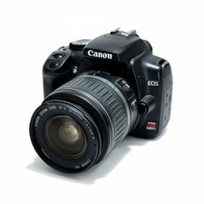 Canon EOS Rebel XTi DSLR Camera 10.1MP Black w/ 18-55mm Lens  Strap no battery