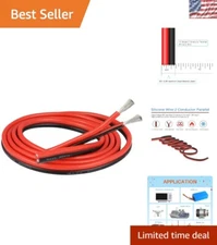 Versatile 12 Gauge Parallel Silicone Wire - 3ft Red Black for DIY Electronics