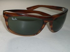 VINTAGE B L RAY-BAN L2872 XNAO GLOSSY TORTOISE G15 UV BALORAMA WRAPS SUNGLASSES