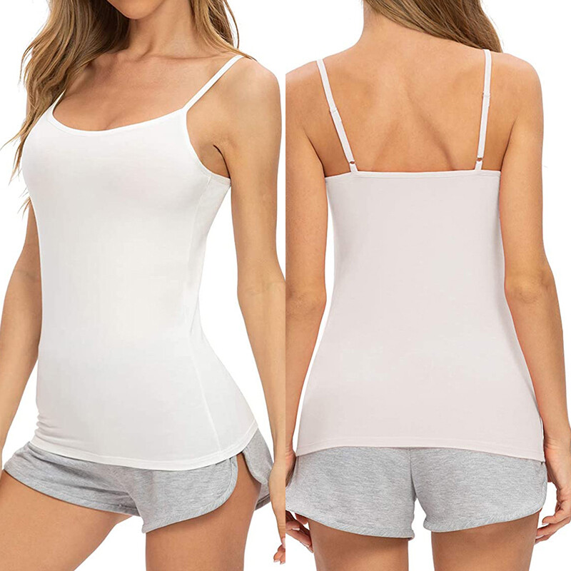 【2点☆】DEPT SILENT PADDED CAMISOLE Padded Camisole No Shelf, No Built in Bra, No Elastic Band
