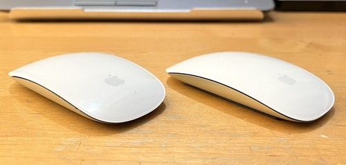 2 x Apple Magic Mouse Bluetooth Wireless Weiß A1296 ohne Akkudeckel für Ersatzteile - Bild 4 von 4