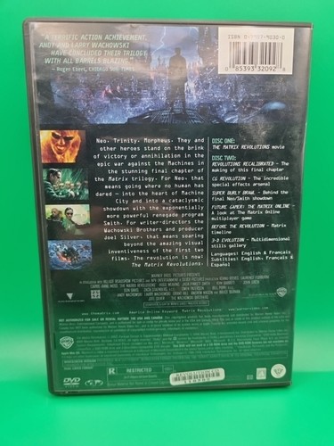 The Matrix Revolutions 2-Disc Edition DVD (2003 movie), Region 4, Keanu Reeves - Picture 3 of 3