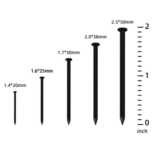 200 PCS Round Head Nails 1-1/4 Inches Hardware Nail Nails for Hanging Picture... - Picture 3 of 5
