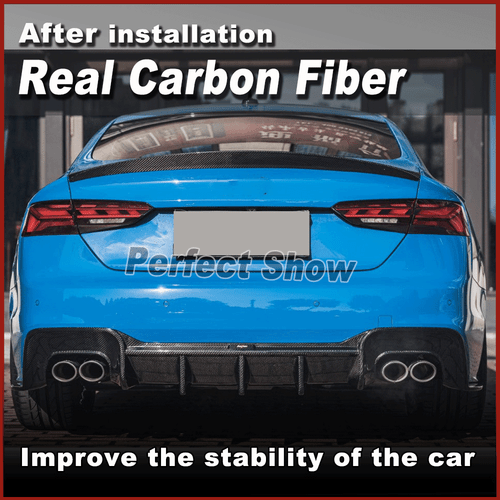 Carbon Heckdiffusor Diffusor Heckansatz Spoiler Für Audi A5 S-line S5 2020-2021 - Bild 5 von 14