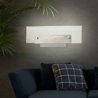 Flurleuchte Wohnzimmerlampe Treppenhausleuchte Wandlampe Led Klar Metall Chrom