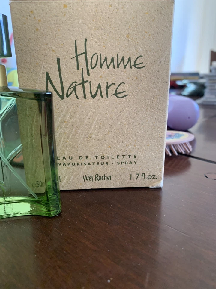 Yves Rocher Homme Nature Eau De Toilette 1,7 OZ De colección Descatalogado NUEVO Foto 3 de 3