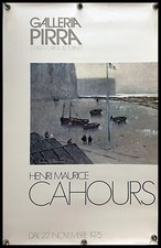 1975 * Manifesto, Poster Arte "Henry Maurice CAHOURS - Galleria Pirra, Torino" I