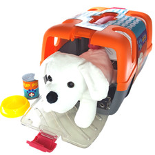 Pretend Play Set STEM 9 pc Plush Puppy Veterinarian Role Play Kit Toy For Kids