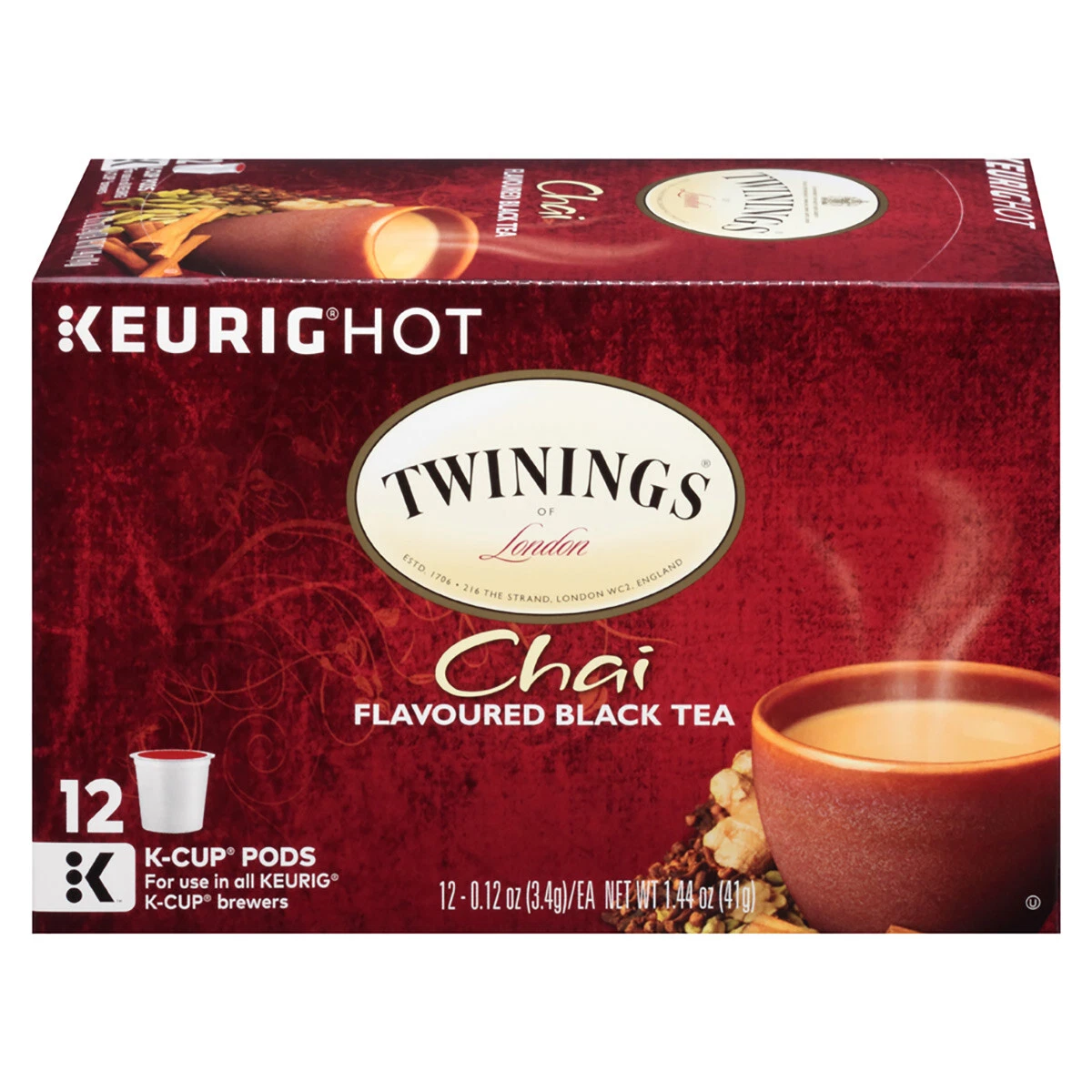 Twinings chai tea k clearance cups