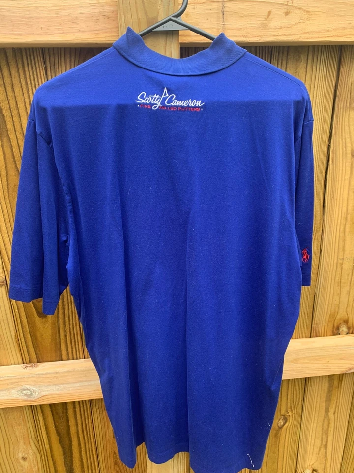 Scotty Cameron Circle T Ralph Lauren Crown Pima 棉高尔夫 Polo 男式 M 码 — 第 3/4 张图片