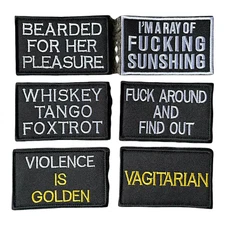 Army Marine Military Funny Humor Morale Tactical Patches Hook Loop